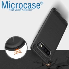 Microcase Samsung Galaxy S10 Brushed Silikon Kılıf