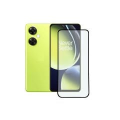Microcase Oneplus Nord CE 3 Lite Tam Kaplayan Çerçeveli Tempered Ekran Koruyucu - AL3276