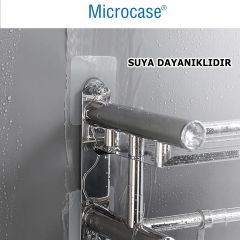 Microcase Güçlü Plastik  Yapışkanlı   10mm Hanger Vidalı Eşya Ürün  Raf Tutucu  Askılık 1 Adet -Şeffaf AL4265
