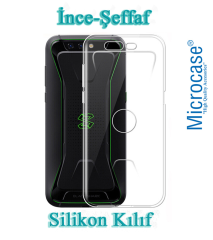 Xiaomi Black Shark İnce 0.2 mm Soft Silikon Kılıf + Tempered Cam