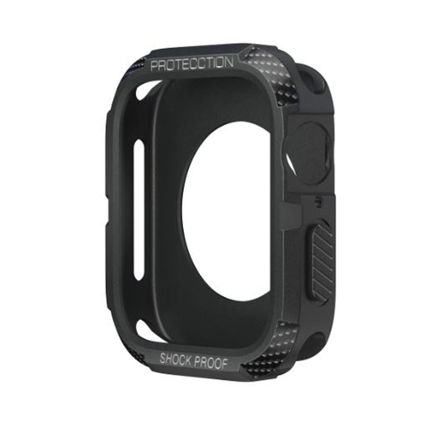Microcase Apple Watch Ultra 49 mm Rugged Armor TPU Silikon Kılıf - Siyah AL3173