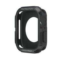 Microcase Apple Watch Ultra 49 mm Rugged Armor TPU Silikon Kılıf - Siyah AL3173