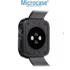 Microcase Apple Watch Ultra 49 mm Rugged Armor TPU Silikon Kılıf - Siyah AL3173