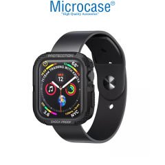 Microcase Apple Watch Ultra 49 mm Rugged Armor TPU Silikon Kılıf - Siyah AL3173