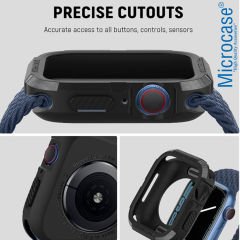 Microcase Apple Watch Ultra 49 mm Rugged Armor TPU Silikon Kılıf - Siyah AL3173