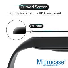 Microcase Oppo Realme Watch S Tam Kaplayan Numaralı 3D Ekran Koruyucu Pet Film - Siyah
