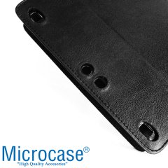 Microcase Lenovo Tab 3 10.1 Business X70F Alfa Book Case PU Deri Standlı Kılıf - Siyah