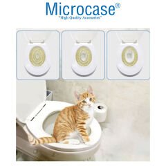 Microcase Kedi Tuvalet Eğitim Seti Kedi Klozet Aparatı - AL3229