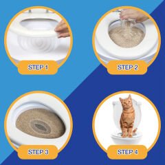 Microcase Kedi Tuvalet Eğitim Seti Kedi Klozet Aparatı - AL3229