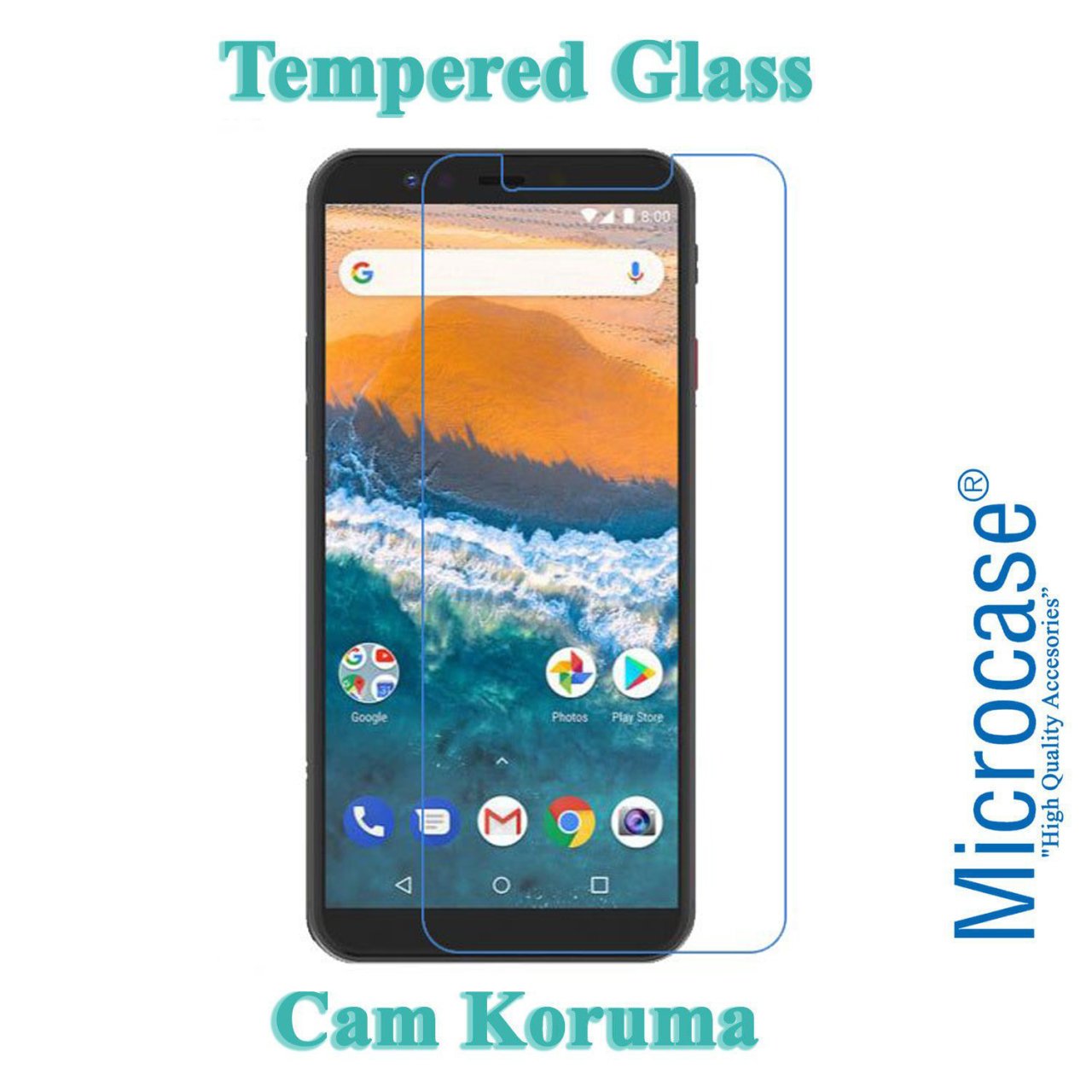 Microcase General Mobile GM 9 Pro Tempered Glass Cam Ekran Koruma