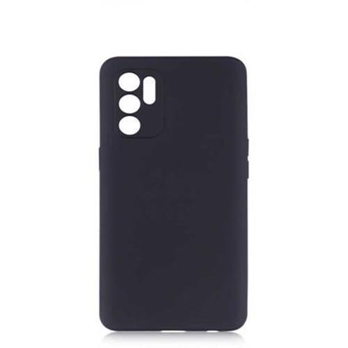 Microcase Oppo Reno 6 4G Matte Serisi Silikon TPU Kılıf - Siyah