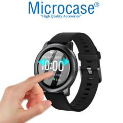 Microcase Haylou Solar LS05 Tam Kaplayan Kavisli 3D Ekran Koruyucu Pet Film - Siyah