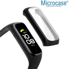Microcase Samsung Galaxy Watch Fit 2 R220 Ekran Korumalı Sert Rubber Kılıf - AL3173
