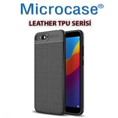 Microcase Huawei Y6 2018 Leather Tpu Silikon Kılıf + CAM (SEÇİN)