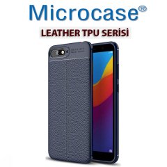 Microcase Huawei Y6 2018 Leather Tpu Silikon Kılıf + CAM (SEÇİN)