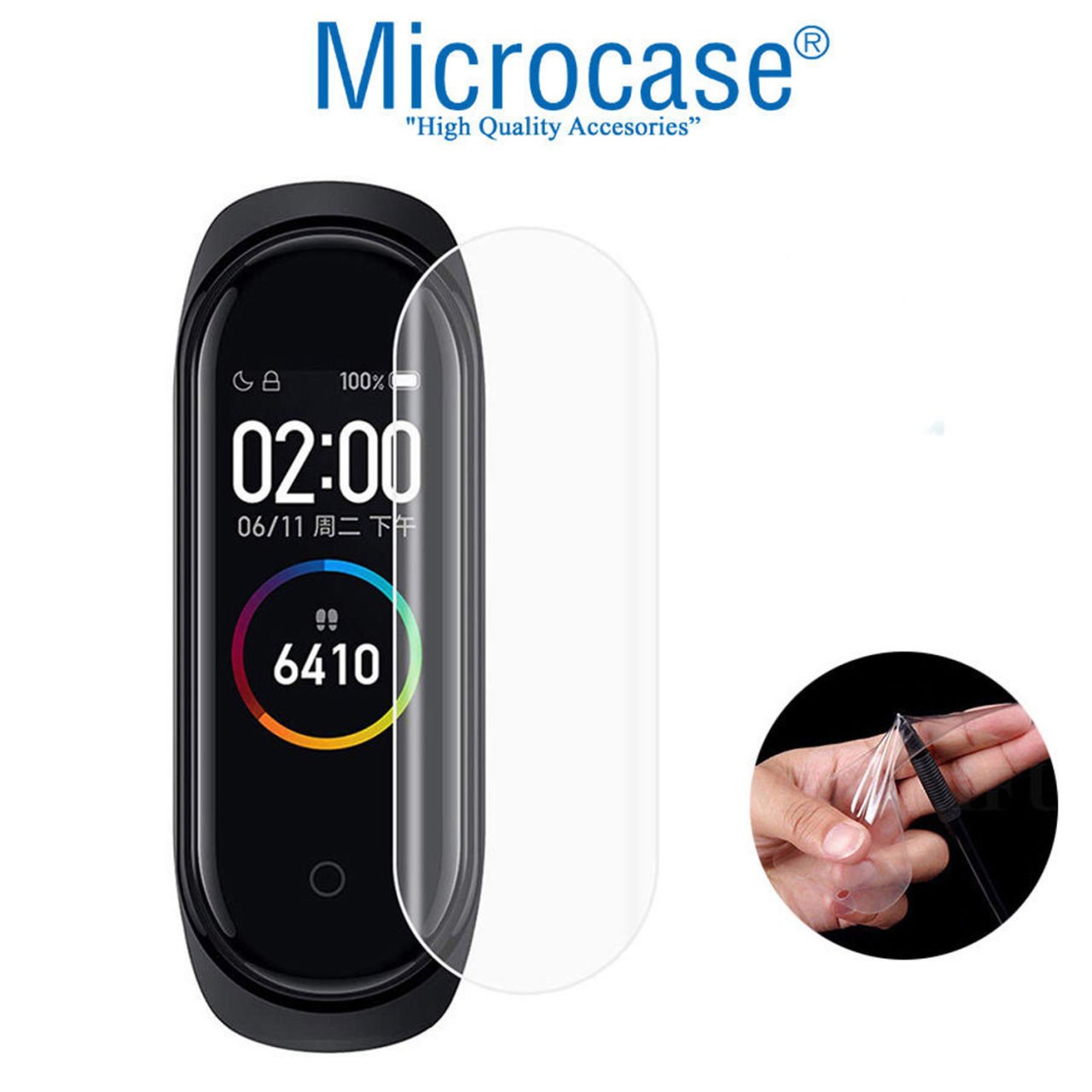 Microcase Xiaomi Mi Band 6 TPU Film Full Ekran Kaplama Koruma