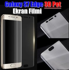Samsung Galaxy S7 Edge Full Ekran Koruma Pet Film