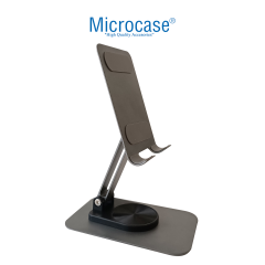 Microcase ZR520 360 Dönerli Universal Katlanabilir Masaüstü Metal Telefon Tutucu Stand - AL4319