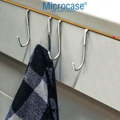 Microcase   Paslanmaz Çelik Metal Banyo Duşakabin Mutfak vb Alanlar için Askılık M Model -AL4838  2 Adet
