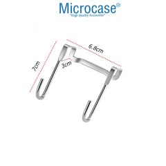Microcase   Paslanmaz Çelik Metal Banyo Duşakabin Mutfak vb Alanlar için Askılık M Model -AL4838  2 Adet