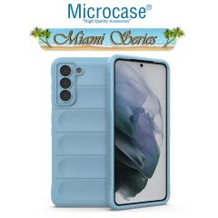 Microcase Samsung Galaxy S22 Plus Miami Serisi Darbeye Dayanıklı Silikon Kılıf - Açık Mavi