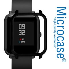 Microcase Xiaomi Amazfit Bip Lite Sert Rubber Çerçeve Koruma Kılıfı