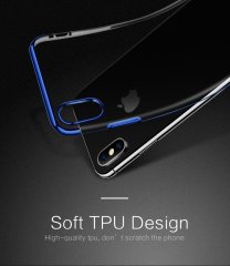 Apple iPhone X Plating Series Soft Silikon Kılıf + Cam (Opsiyon)