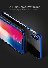 Apple iPhone X Plating Series Soft Silikon Kılıf + Cam (Opsiyon)