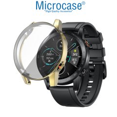 Microcase Honor Watch Magic 2 46mm Önü Kapalı Tasarım Silikon Kılıf (SEÇENEKLİ)