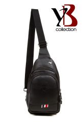 Microcase Unisex Body Bag Kulaklık Çıkışlı Deri Çapraz Omuz Göğüs Çantası Siyah AL3871