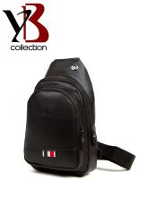 Microcase Unisex Body Bag Kulaklık Çıkışlı Deri Çapraz Omuz Göğüs Çantası Siyah AL3871