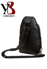 Microcase Unisex Body Bag Kulaklık Çıkışlı Deri Çapraz Omuz Göğüs Çantası Siyah AL3871