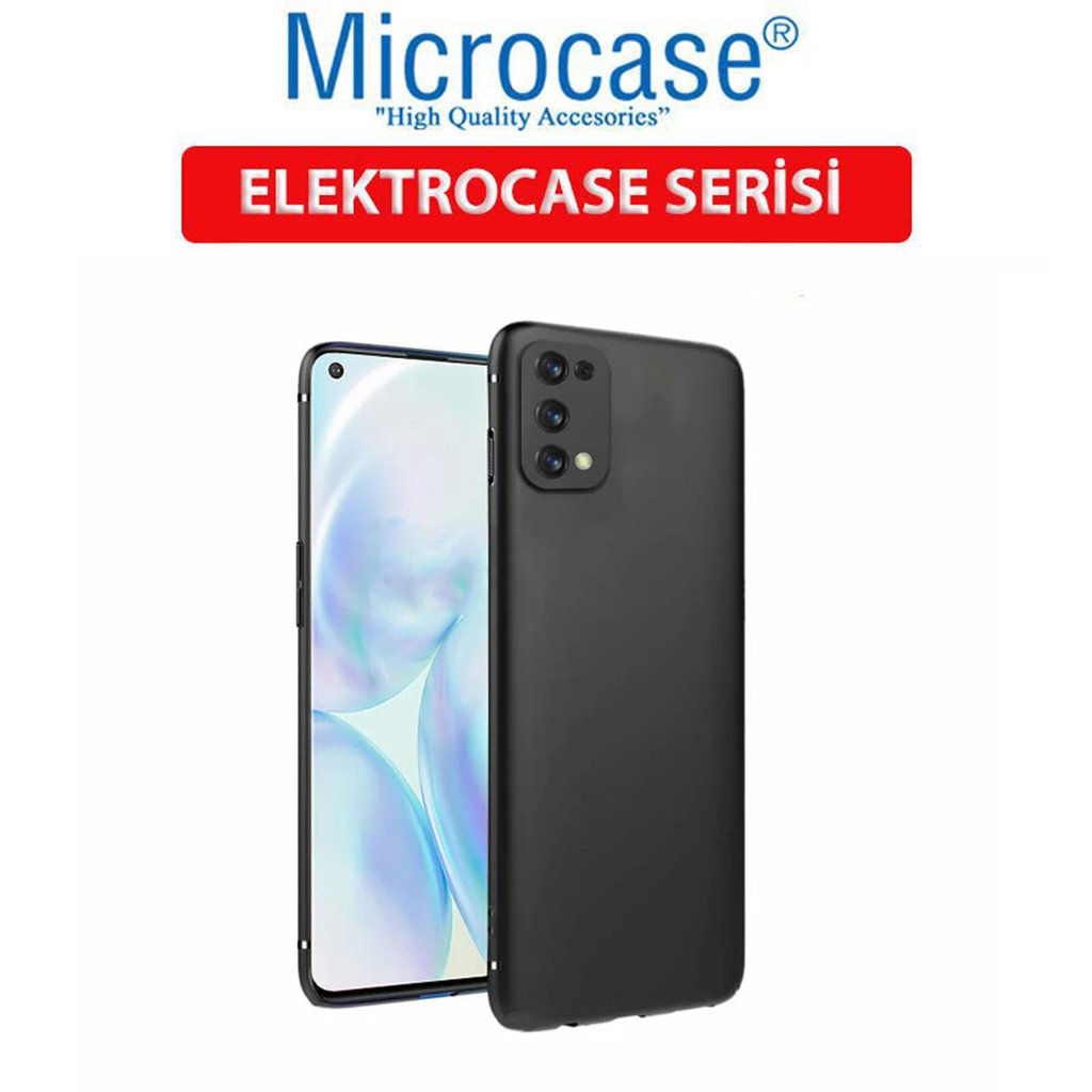 Microcase Realme 7 Pro Elektrocase Seri Silikon Kılıf Siyah