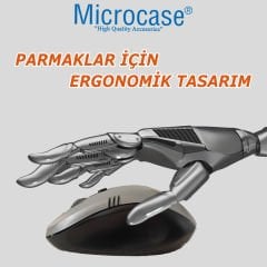 Microcase 2.4Ghz  800/1200/1600  DPI  Ayarlı Wireless  Kablosuz  Mouse -AL4626 YK-224 Gri