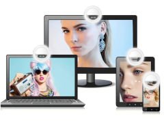 Microcase Selfie LED Mandallı Üniversal Ring Halka Flash Işık Light AL2608