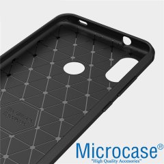 Microcase Xiaomi Mi A2 Lite Brushed Carbon Kılıf + Ekran Koruma