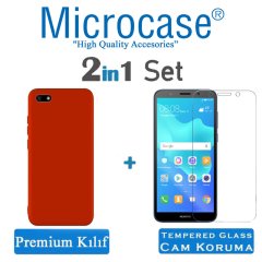Microcase Huawei Y5 2018 Premium Matte Silikon Kılıf + CAM (SEÇ)