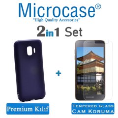 Samsung Galaxy J2 Core Premium Matte Silikon Kılıf + Ekran Koruma