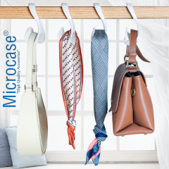 Microcase Sert ABS Plastik Portatif Mini Dolap İçi Çanta Askısı 4 Adet - AL5016