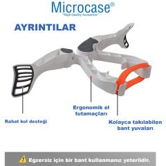 Microcase Taşınabilir Kas Geliştirici 3 Adet Direnç Lastikli Egzersiz Spor Aleti AL4678