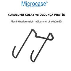 Microcase   Paslanmaz Çelik Metal Banyo Duşakabin Mutfak vb Alanlar için Askılık L Model -AL4839  2 Adet