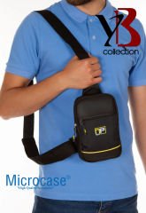 YB Collection Unisex Body Bag Su Geçirmez Kumaş Çapraz Omuz Göğüs Çantası Siyah AL3873