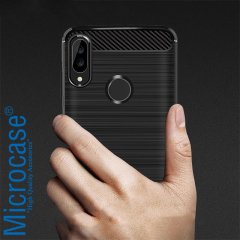 Microcase Huawei Nova 3i / P smart+ Brushed Kılıf + Ekran Koruma