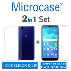 Microcase Huawei Y5 2018 İnce 0.2 mm Silikon Kılıf + CAM (SEÇİN)