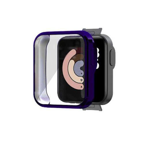 Microcase Xiaomi Redmi Watch 2 Lite Gl Önü Kapalı Tasarım Yumuşak Silikon Kılıf - Mavi