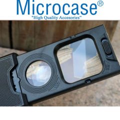 Microcase Mor Işıklı Çift Gözlü 45X 5X Büyütme Büyüteç Model AL2563
