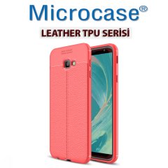 Microcase Samsung Galaxy J4 Plus Leather Tpu Silikon Kılıf + CAM