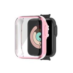 Microcase Xiaomi Redmi Watch 2 Lite Gl Önü Kapalı Tasarım Yumuşak Silikon Kılıf - Pembe