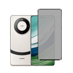 Microcase Huawei Mate 60 Pro Plus 3D Tam Kaplayan Çerçeveli Mat Cam Koruma - AL3124