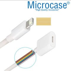 Microcase iPhone iPad Apple Pencil 1 Metre 8 Pin USB Uzatma Kablosu Beyaz - AL2564